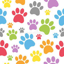 Dog Footprints Seamless Pattern An Abstract Seamless Pattern With Colourful Dog Affiliate Seamless Abs In 2020 Paw Print Art Paw Wallpaper Paw Print Background