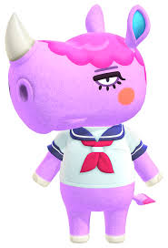Renee Is A Sisterly Rhino Villager In The Animal Crossing Series She Was Introduced In Animal Crossing New Le Animal Crossing Animal Crossing Villagers Renee