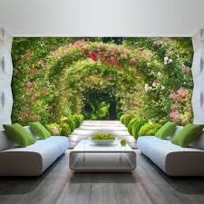 Poster Tapeten Fototapete Wandbild Tapeten Garten Natur Blumen Tunnel 2731 P4 Heimwerker Farben Tapeten Zube Wandgestaltung Fototapete Fototapete Tapeten