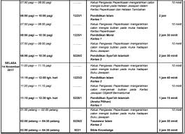 View now, don't wait til tomorrow. Jadual Waktu Spm 2017 Peperiksaan Sijil Pelajaran Malaysia Emajalah2u