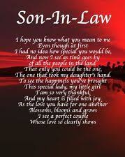 Birthday Quotes For Father In Law In English Personalised Son In Law Poem Birthday Law Quotes Birthday Wishes For Son Son In Law