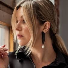 Leather and Freshwater Pearl Earrings, Leather Earrings, Pearl Earrings,  Freshwater Pearl Earrings, Knotted Leather Earrings, Boho Earrings