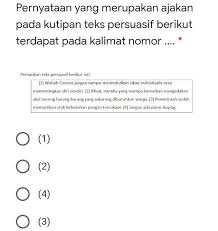 .kalimat kutipan atau tepat sebelum kalimat kutipan (paling dekat dengan kalimat kutipan) dan dengan adanya daftar pustaka, pembaca pun dapat menelusuri informasi sumber kutipan dengan. Pernyataan Yang Merupakan Ajakan Pada Kutipan Teks Persuasif Berikut Terdapat Pada Kalimat Brainly Co Id