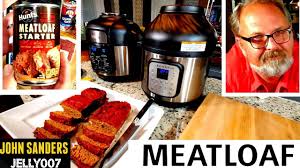 Air Fried Meatloaf In Instant Pot Duo Crisp Or Ninja Foodi Hunts Meat Loaf Sauce In An Air Fryer Youtub Instant Pot Recipes Meatloaf Savory Meatloaf Recipe