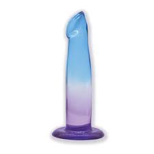 Icon Shades Jelly Gradient G-Spot & P-Spot Dildo with Suction Cup