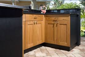 resplendent outdoor kitchen wood doors
