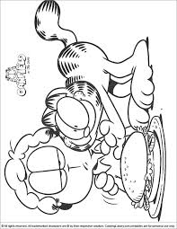 Llll➤ hundreds of printable garfield coloring pages and books. Garfield Free Coloring Coloring Library