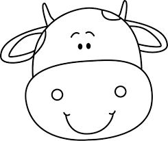 Black And White Cow Head Cartoon Cow Cow Face Cow Head