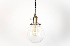 Antique Brass Glass Globe Ceiling Light Rustic Pendant Light Fixture Globe Pendant Light Bulb Pendant Light Pendant Light