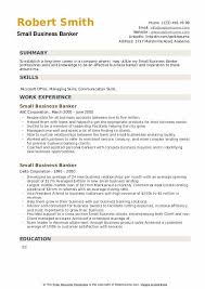 A career in business banking. Small Business Banker Resume Samples Qwikresume