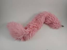 Light Pink Kitty Super Soft Faux Fur Clip on Tail for Kids & - Etsy