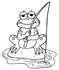 Fishing Coloring Pages Frog Coloring Pages Animal Coloring Pages Coloring Pages