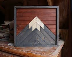 Shop geometric wood all created by thousands of emerging artists from around the world. Mountain Wood Art Mountain Range Modern Wood Art Wood Wall Art Mountains Mountain Art Geometric Woo Wood Wall Art Diy Mountain Wood Art Reclaimed Wood Wall Art