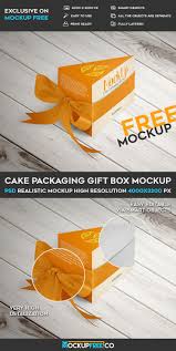 Cupcake packaging and branding mockup. 50 Best Cake Packaging Mockup Templates Free Premium