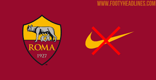 Roma, nuovo stadio a tor di calciomercato roma, annuncio ufficiale | torna in giallorosso. Roma Cancels Nike Deal 20 21 Kits Last To Be Made By The Brand Footy Headlines