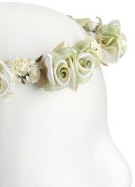 | / find artificial flowers that offer bright, cheerful color, like this adorable yellow silk ranunculus stem with a bud. Sage Silk Floral Crown Wreath W Back Satin Bows Girls Rachel S Promise