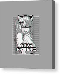 Ahegao face lewd anime and neko cosplay Canvas Print / Canvas Art by Ifran  Anaken - Fine Art America