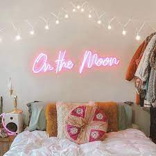 Beach decor living room ideas 2020 led signs. On The Moon Neon Led Flex Sign Neon Bedroom Neon Sign Bedroom Aesthetic Bedroom