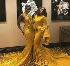 Badgalronnie Prom Dresses Yellow Brown Prom Dresses Black Prom Dresses