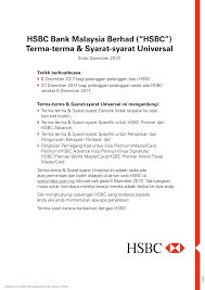 Secara umum, bank merupakan lembaga yang menjalankan tiga fungsi utama, yaitu menerima simpanan uang, meminjamkan uang, dan memberikan jasa pengiriman uang. Https Www Hsbc Com My Content Dam Hsbc My Docs Terms And Conditions Dec My Pdf