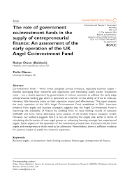 Finding an angel investor is important as angel investors are an ideal source of capital for small businesses or small business owners for initial it is always better to look for investors residing near to your place because the investors prefer investing with businesses or individuals who are easy to. Pdf The Role Of Government Co Investment Funds In The Supply Of Entrepreneurial Finance An Assessment Of The Early Operation Of The Uk Angel Co Investment Fund