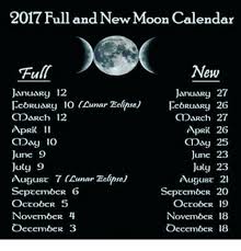 2017 Full And New Moon Calendar New January 27 January 12