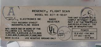 Image result for Regency ACT-R92AP Flight scan