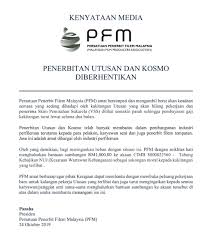 Plus diundang sebagai pembicara di. Jasa Utusan Dan Kosmo Besar Pada Industri Perfileman Pfm Hulur Bantuan Bagi Ringankan Beban Kakitangan Yang Diberhentikan The Malaya Post