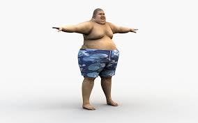 Fat man 3D model - TurboSquid 1523861