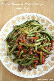 Green Beans And Ground Beef Stir Fry Recipe Green Beans Ground Beef Lean And Green Meals