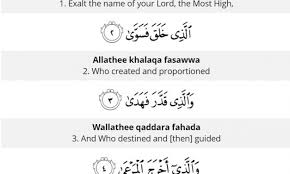 The typical weekday amidah actually consists of nineteen blessings, though it originally had eighteen (hence the alternative name shemoneh esreh, meaning eighteen). Surah Al Ala Transliteration And Translation 87 Easy To Read