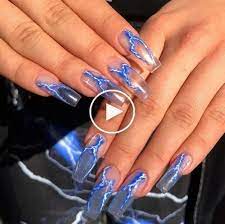 October 24 2019 At 09 16pm Nailsheart Nail Art Beauty Products Products Nail Art Designs Christmas Grunge Nails Lightning Nails Edgy Nails