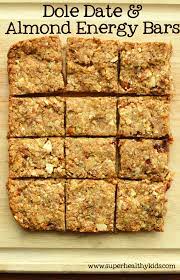 Dole Date Almond Energy Bar Recipe Recipe Real Food Recipes Healthy Snacks Recipes Energy Bars Recipe