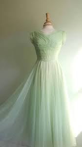 Vintage 1950s Mint Pistachio Light Green Party Gown 50s Etsy Lime Green Prom Dresses Green Party Dress Light Green Dress