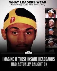 In the early 2000s, the NBA saw some of the boldest fashion experiments in  league history—and few were more unforgettable than these headbands.  Marketed as “what leaders wear,” these bizarre, off-center designs