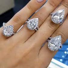 Diamond Buzz By Lily Nadtochi V Instagram Pear Shape Diamonds For Any Taste Yes Ple Big Diamond Rings Pear Diamond Engagement Pear Shaped Engagement Rings