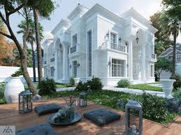 White Palace On Behance House Exterior Classic House Exterior Classic House Design