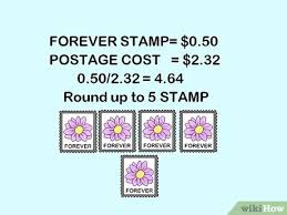 How much is postage for a forever stamp? How To Know How Many Stamps To Use 11 Steps With Pictures