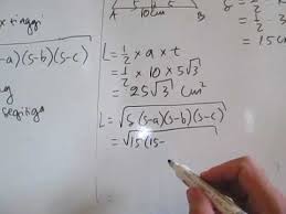 Check spelling or type a new query. Luas Segitiga Sama Sisi Serta Contoh Soal Dan Penyelesaiannya Youtube