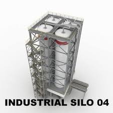 3d Industrial Silo 3d Model In 2020 Industrial Silos Train Layouts