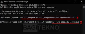 Ms office 2019 tdk bisa dpake muncul change product key. Cara Menghapus Product Key Office 2013 2016 2019 Pakai Cmd