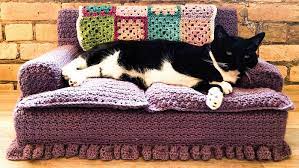 There are 2099 knitted couch throw for sale on etsy, and they cost 58,99 $ on average. Crochet Kitty Couch Pattern The Crochet Crowd