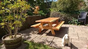 Maybe you would like to learn more about one of these? Larch Douglas Fir Patio Picnic Table Celtic Timber