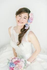 ブライダルビューティ ネイル elle mariage エル マリアージュ 花嫁 ヘアスタイル ウェディング ヘアスタイル サイドダウン ヘアスタイル