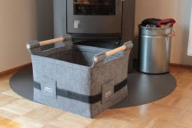 Filzkorb Designer Kaminkorb Filz Leder Dunkel Blau Kaminholzkorb Holzkorb Kamin Ebay Holzkorb Holzkorb Kamin Kaminholzkorb