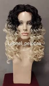 Peluca Platinada Rulos Natural Divina!!!!!!