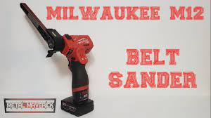 Designed so that the weight is centered for better balance. Milwaukee M12 Brushless Belt Sander Youtube