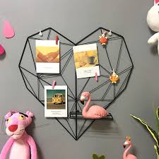 Inspirasi lukisan dinding untuk kamar. Hiasan Dinding Kamar Tidur Anak Perempuan Rak Foto Hiasan Dinding Bentuk Hati Gadis Seni Besi Kreatif Buy Foto Rak Menggantung Foto Rak Photo Grid Dinding Product On Alibaba Com