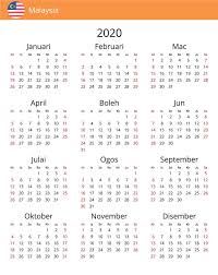 Sebelum ada perubahan ini, hari libur nasional tahun 2017 berjumlah 14 hari dan cuti bersama empat hari. Kalendar Percuma Malaysia 2020 Free Calendar Printable Calendar Template Free Printable Calendar