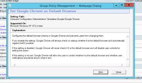 The process for setting chrome as your default browser varies depending on your operating system. Solved Google Chrome As Default By Gpo